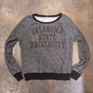 VICTORIA'S SECRET PINK Womens Small Sweatshirt Oklahoma State University OSU
